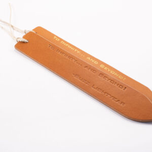 Product image of FredFloris leather bookmark with quotes