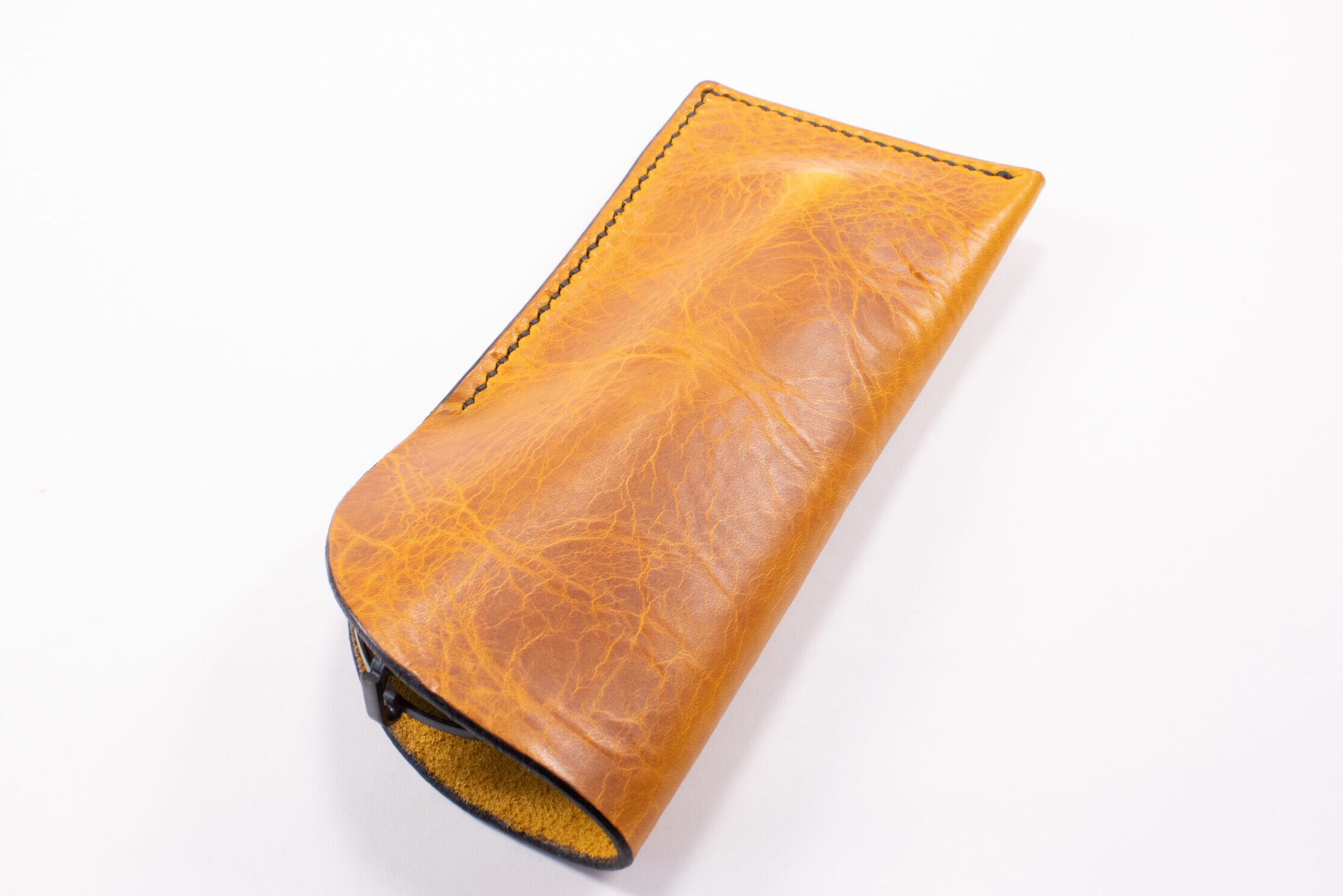 Product image of FredFloris handmade full-grain leather glasses case