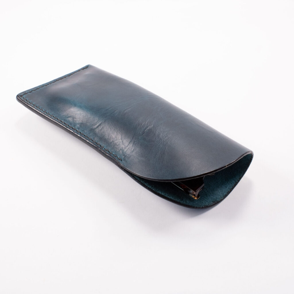 Product image of FredFloris handmade full-grain leather glasses case