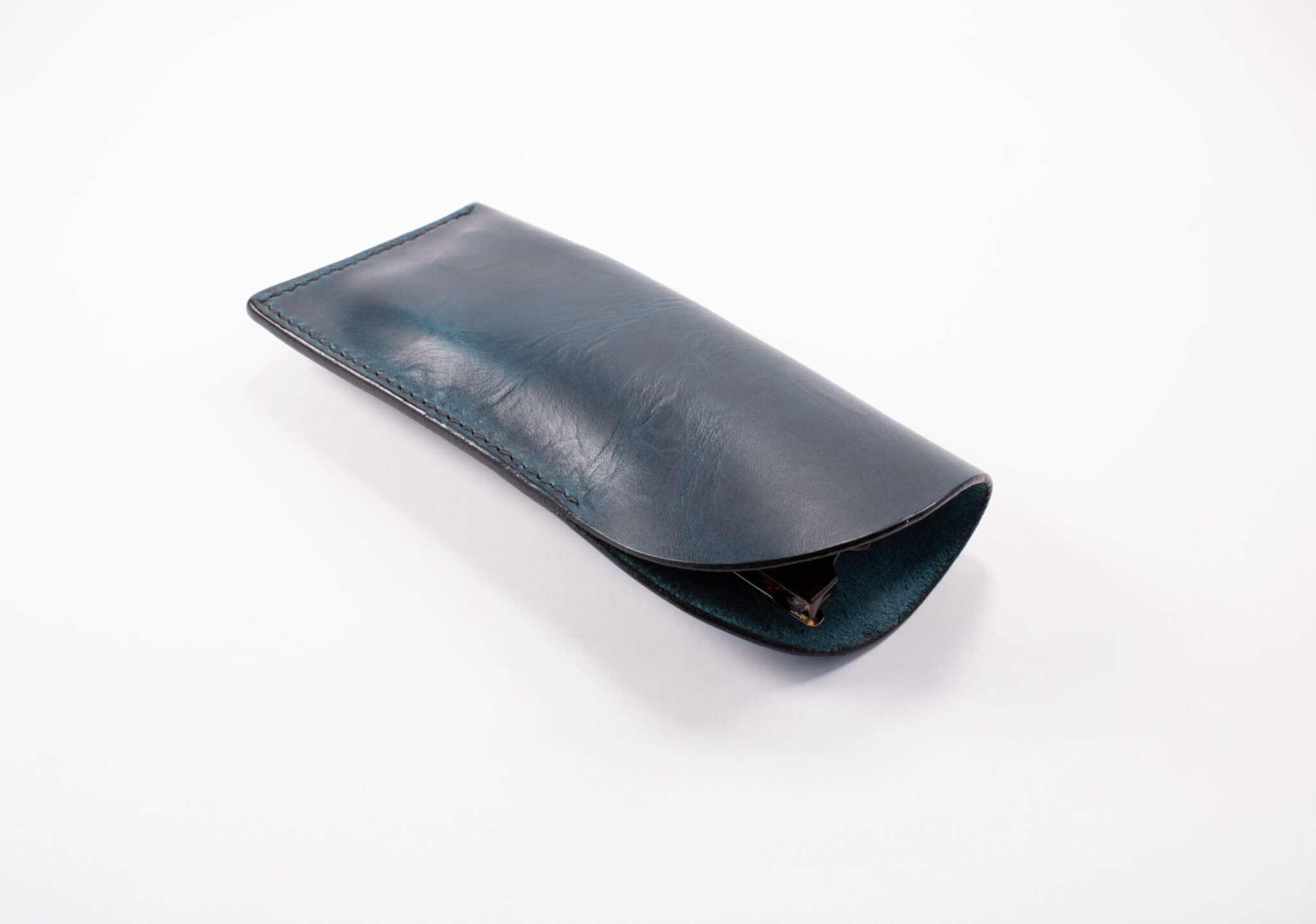 Product image of FredFloris handmade full-grain leather glasses case