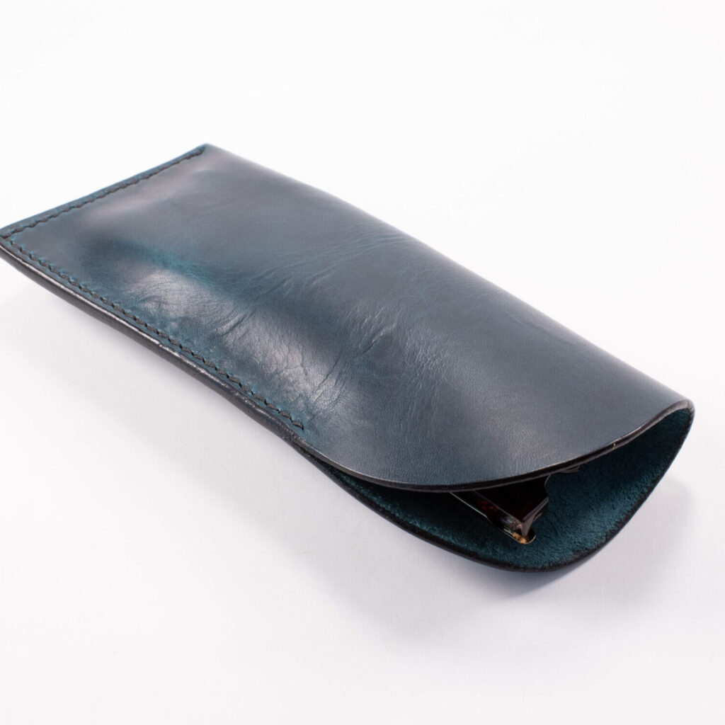 Product image of FredFloris handmade full-grain leather glasses case