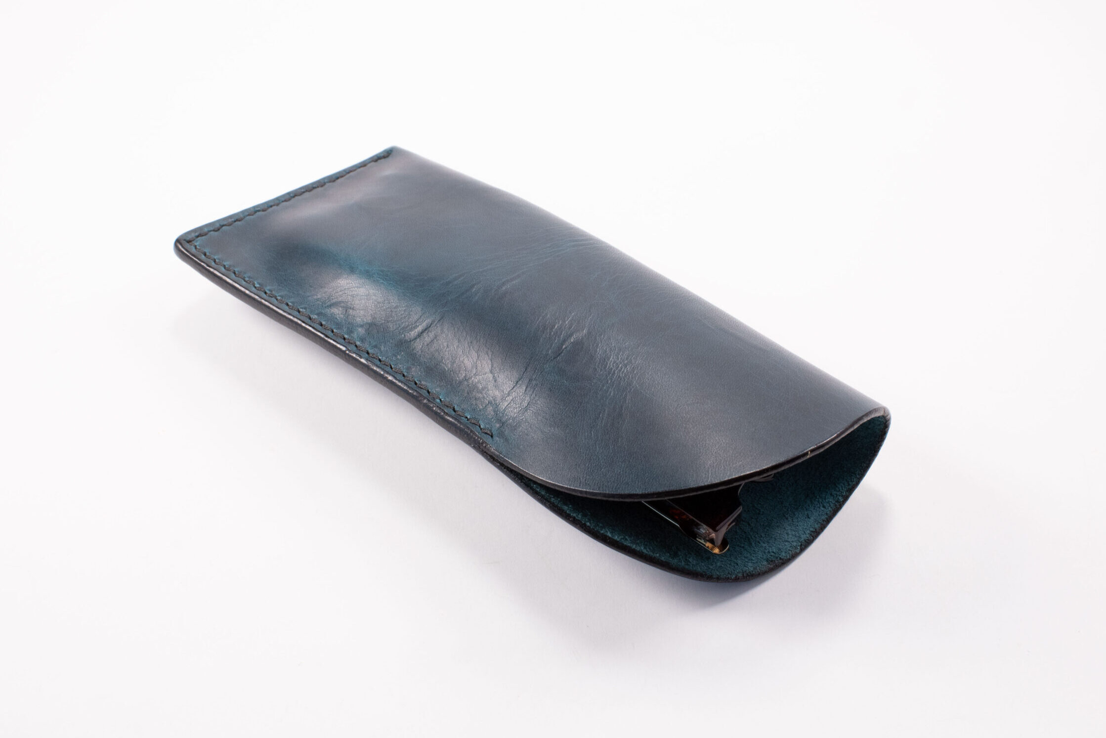 Product image of FredFloris handmade full-grain leather glasses case