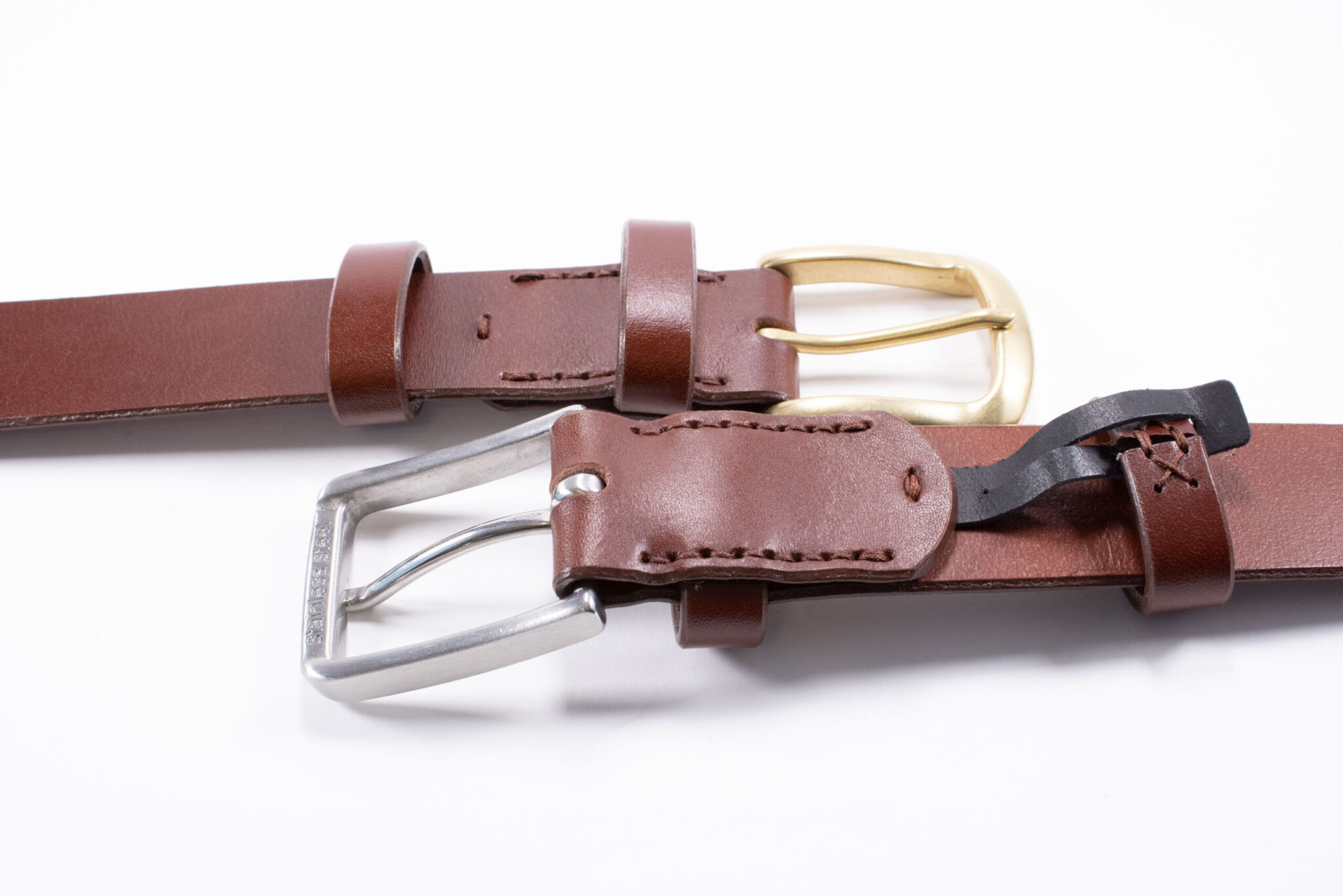 Product image of FredFloris handmade mahogany leather dress belt