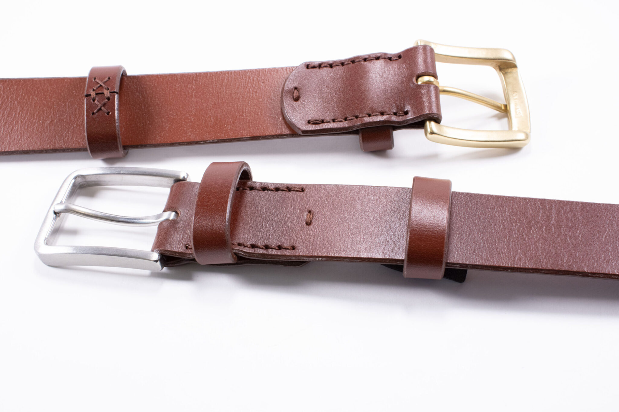 Product image of FredFloris handmade mahogany leather dress belt