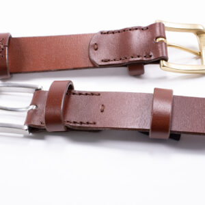 Product image of FredFloris handmade mahogany leather dress belt