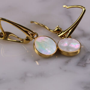 Product image of FredFloris white Mother of Pearl drop earrings