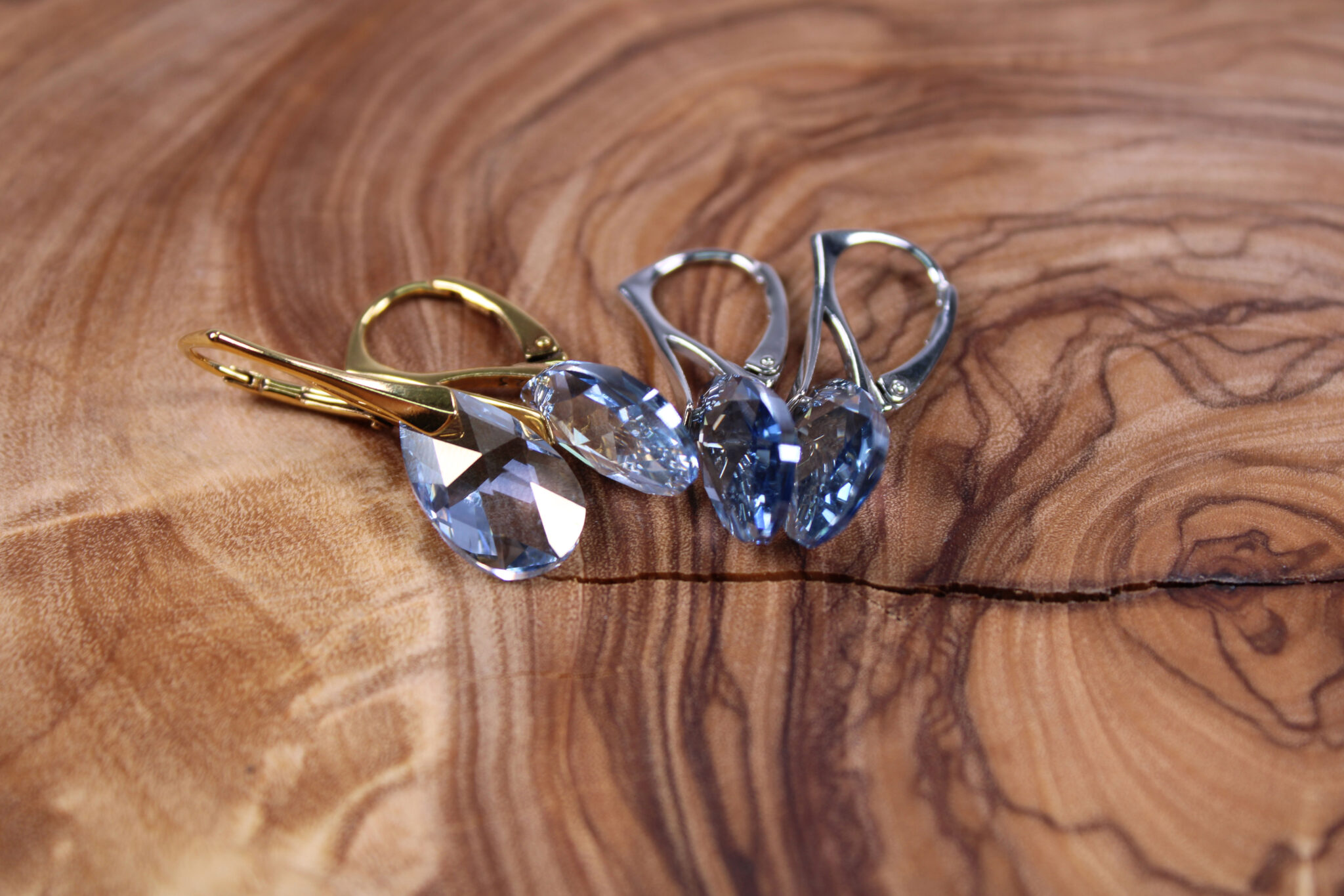 Oval Crystal Drop Earrings – Giavan