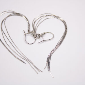 Product image of FredFloris Long silver chain earrings