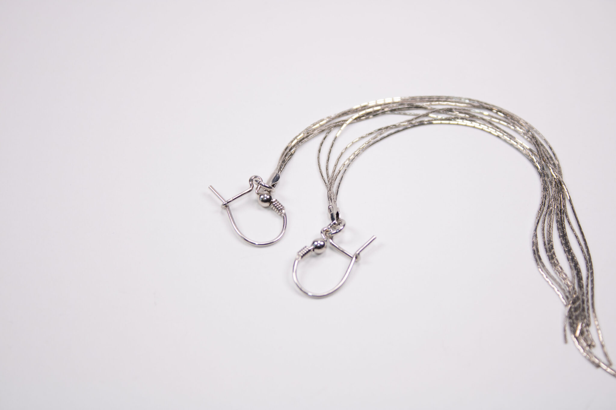 Product image of FredFloris Long silver chain earrings