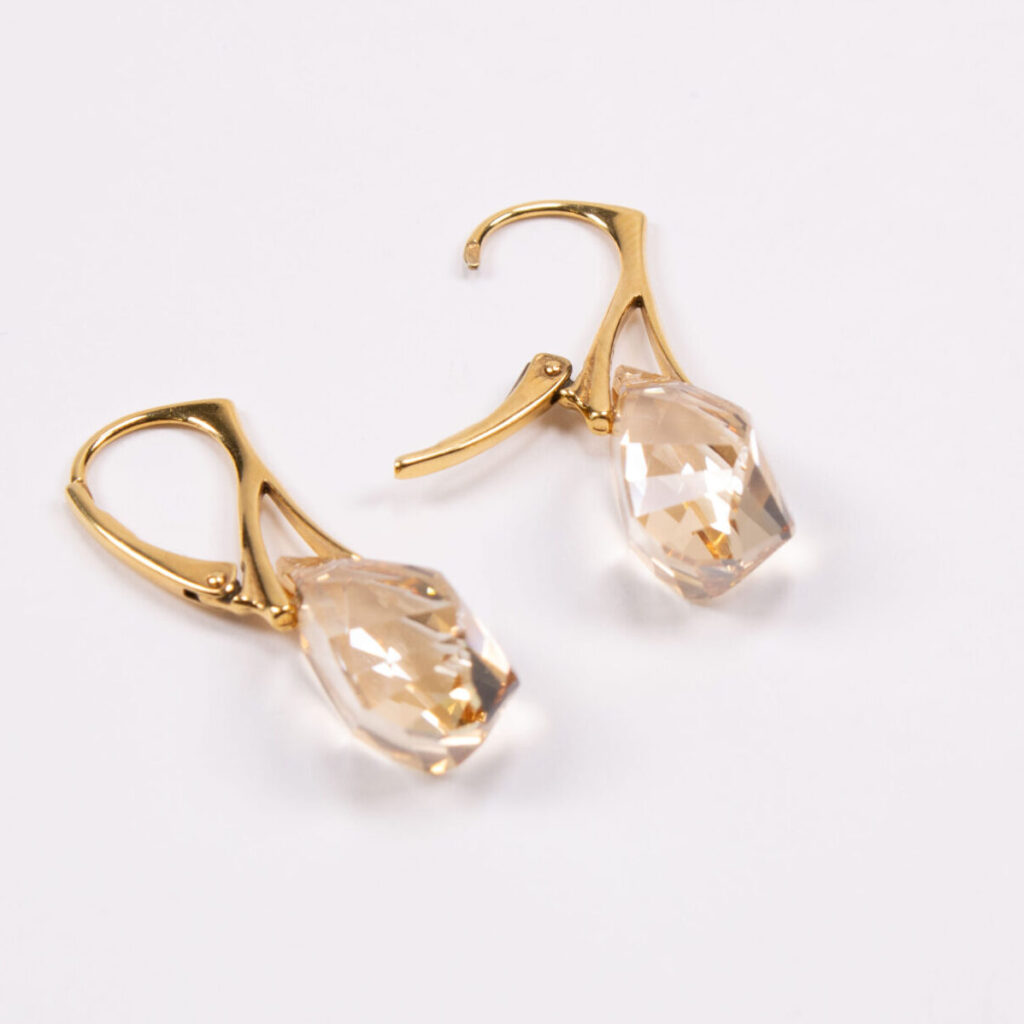 Product image of FredFloris leverback Swarovski crystal earrings