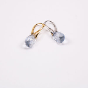 Product image of FredFloris Swarovski crystal Sterling silver leverback earrings