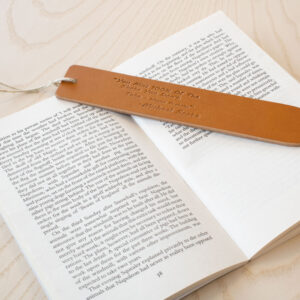 Product image of FredFloris leather bookmark with quotes