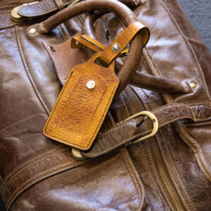 Image produit de l'étiquette de bagage en cuir personnalisée FredFloris
