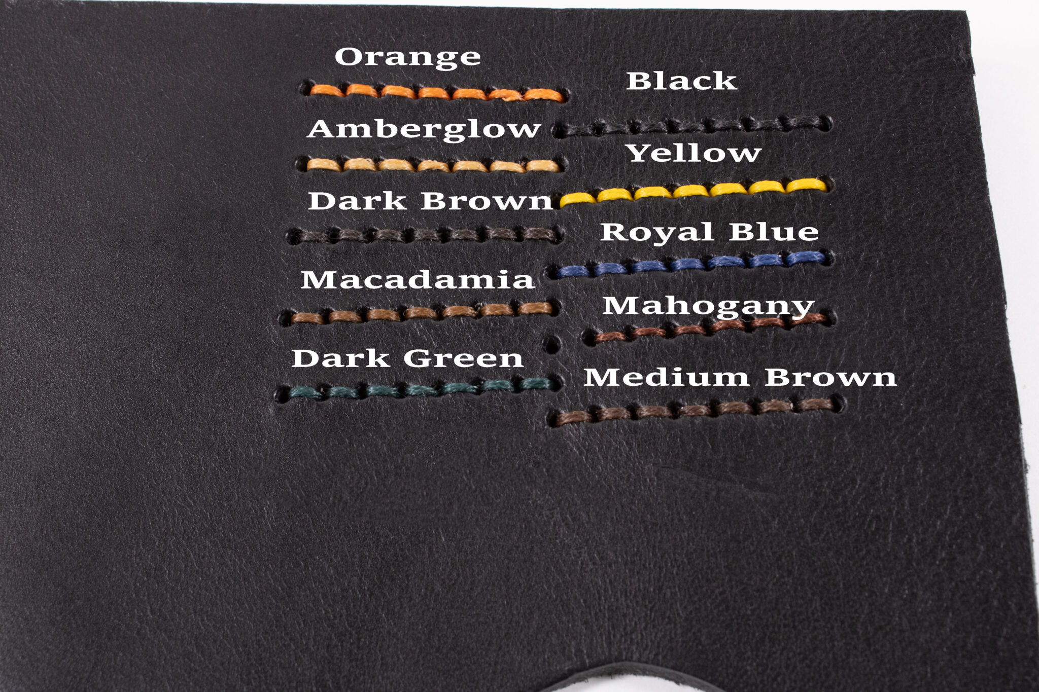 Colour options for leather croupon black