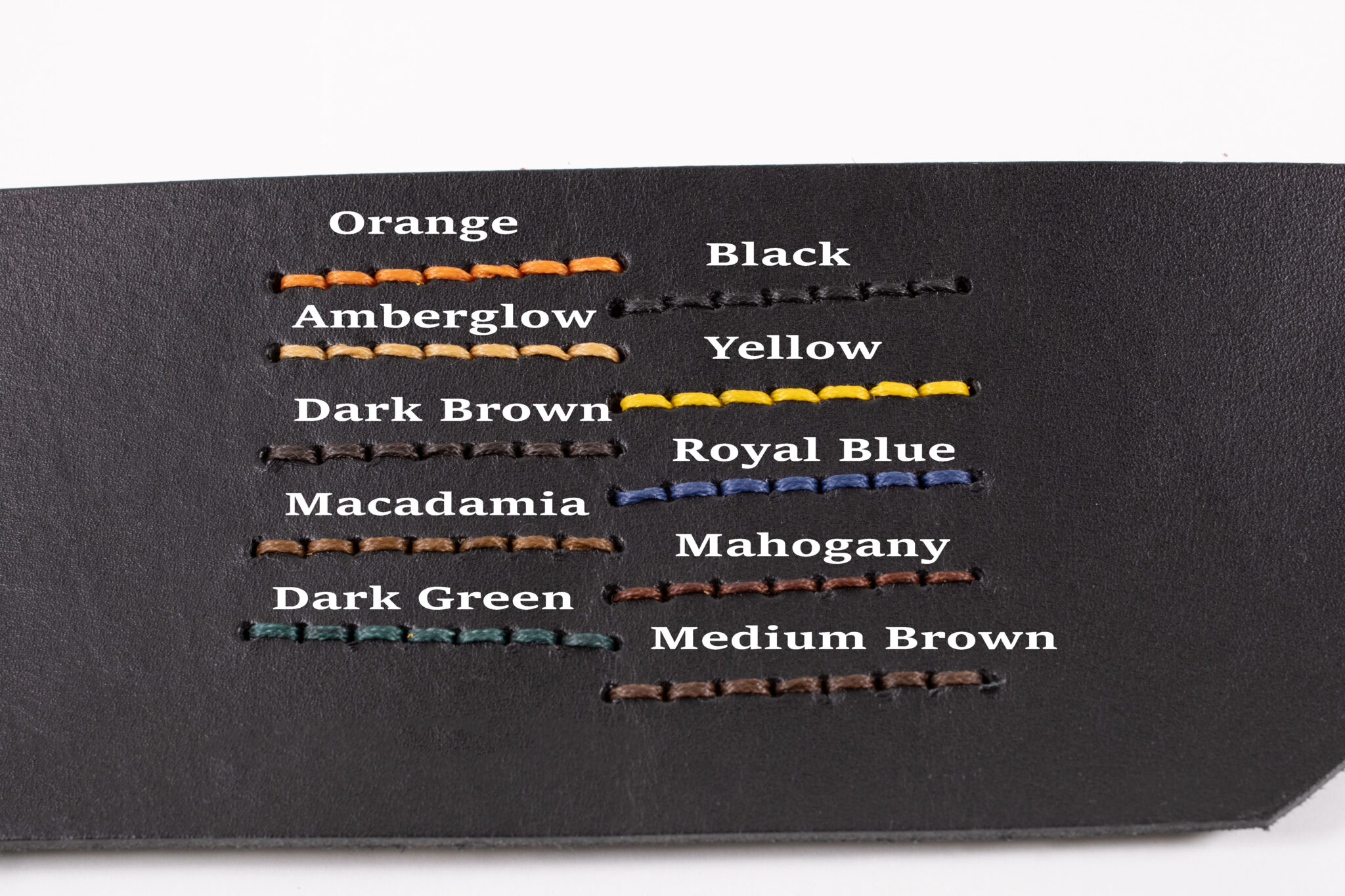 Colour options for leather shoulders black
