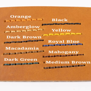 Thread Colour Options for Leather Colour Cognac