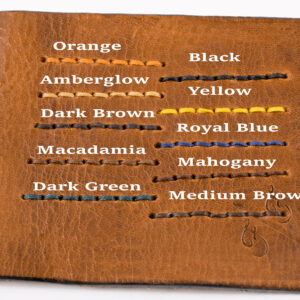 Thread Colour Options for Leather Colour Dark Cognac