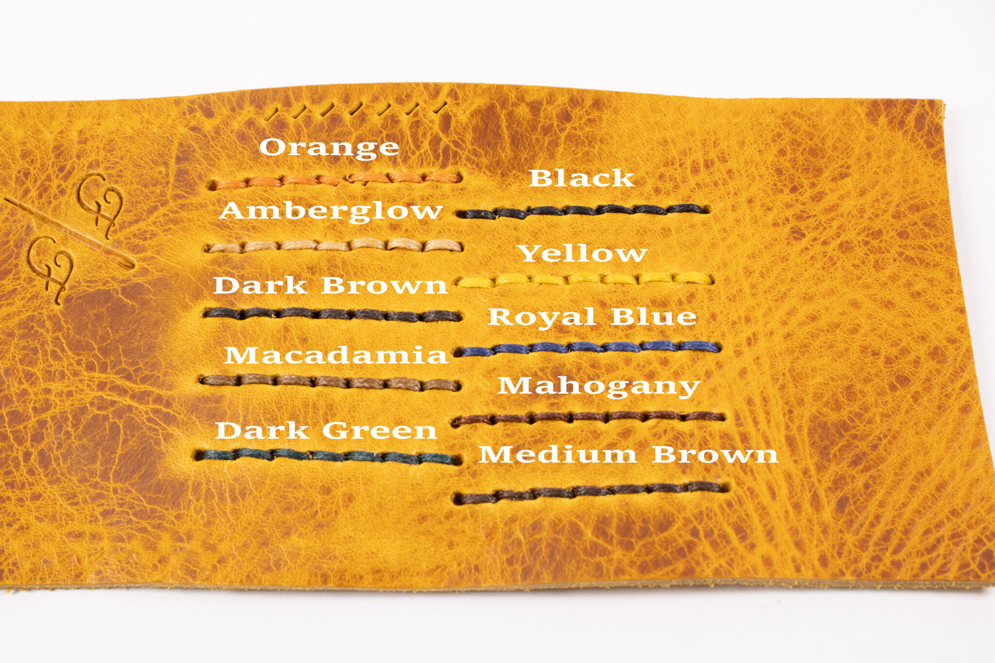 Thread Colour Options for Leather Colour Mustard