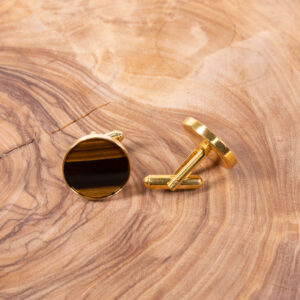 Product image of FredFloris Tigers Eye gemstone cufflinks