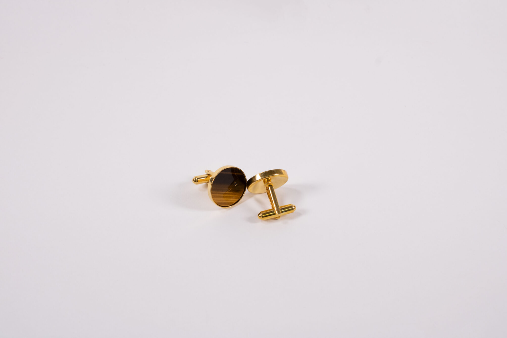 Product image of FredFloris Tigers Eye gemstone cufflinks