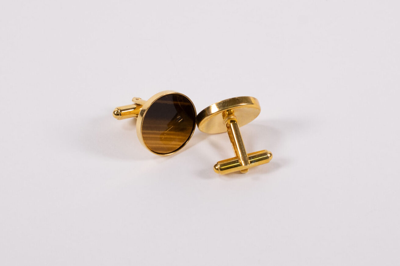 Product image of FredFloris Tigers Eye gemstone cufflinks