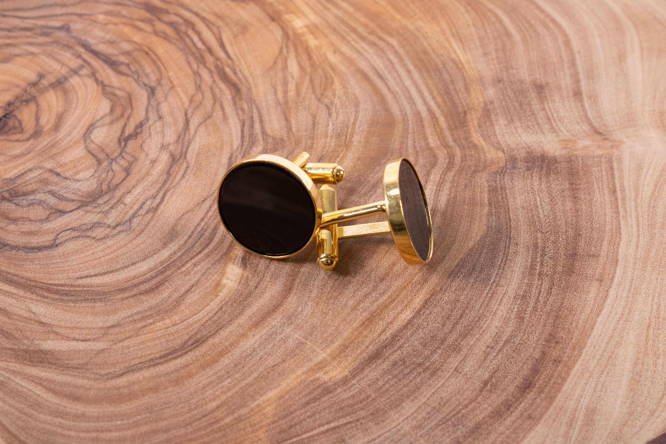 Produktbild zu FredFloris Hemdmanschettenknöpfe aus schwarzem Onyx