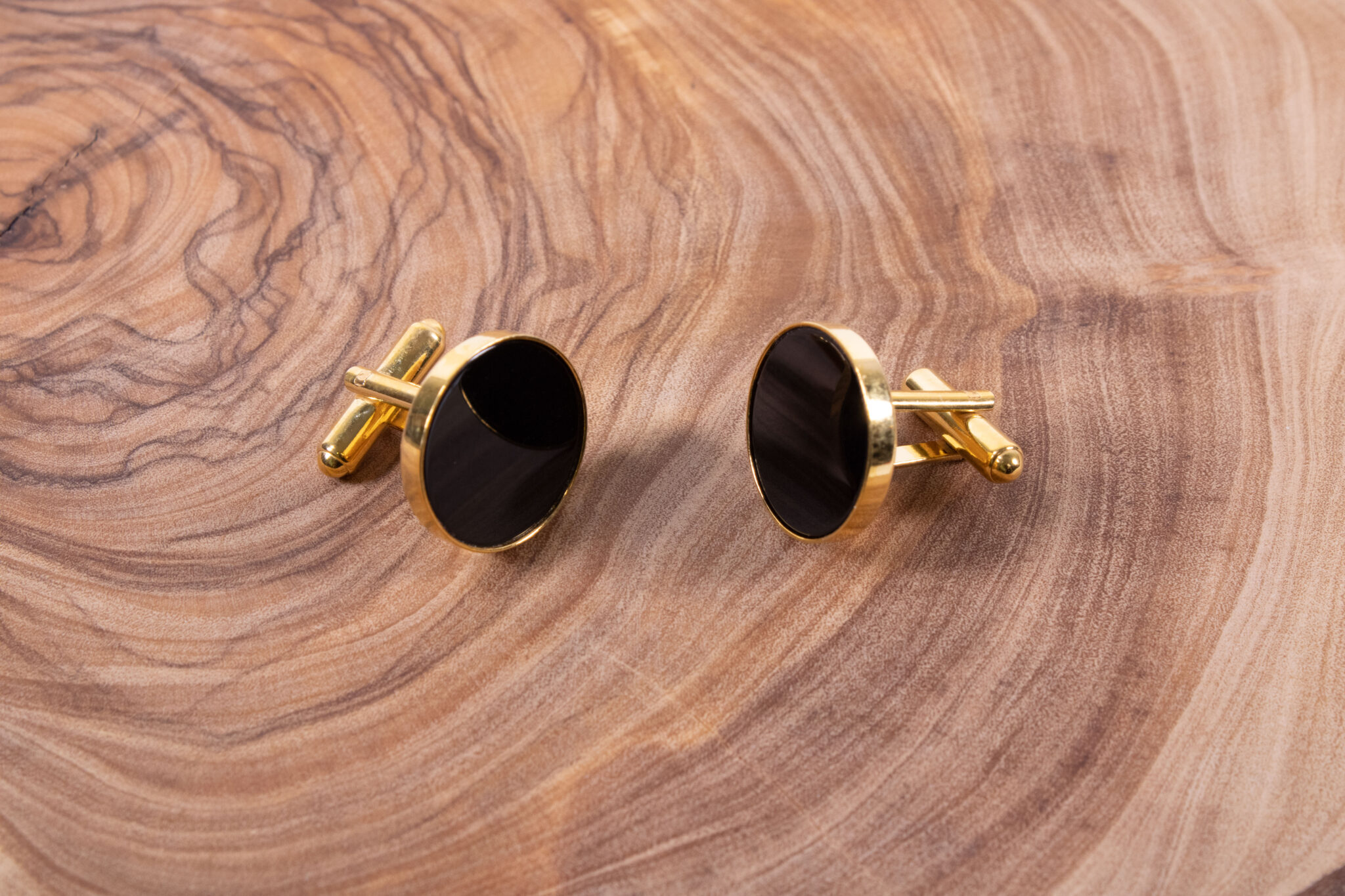 Product image of FredFloris Onyx gemstone cufflinks