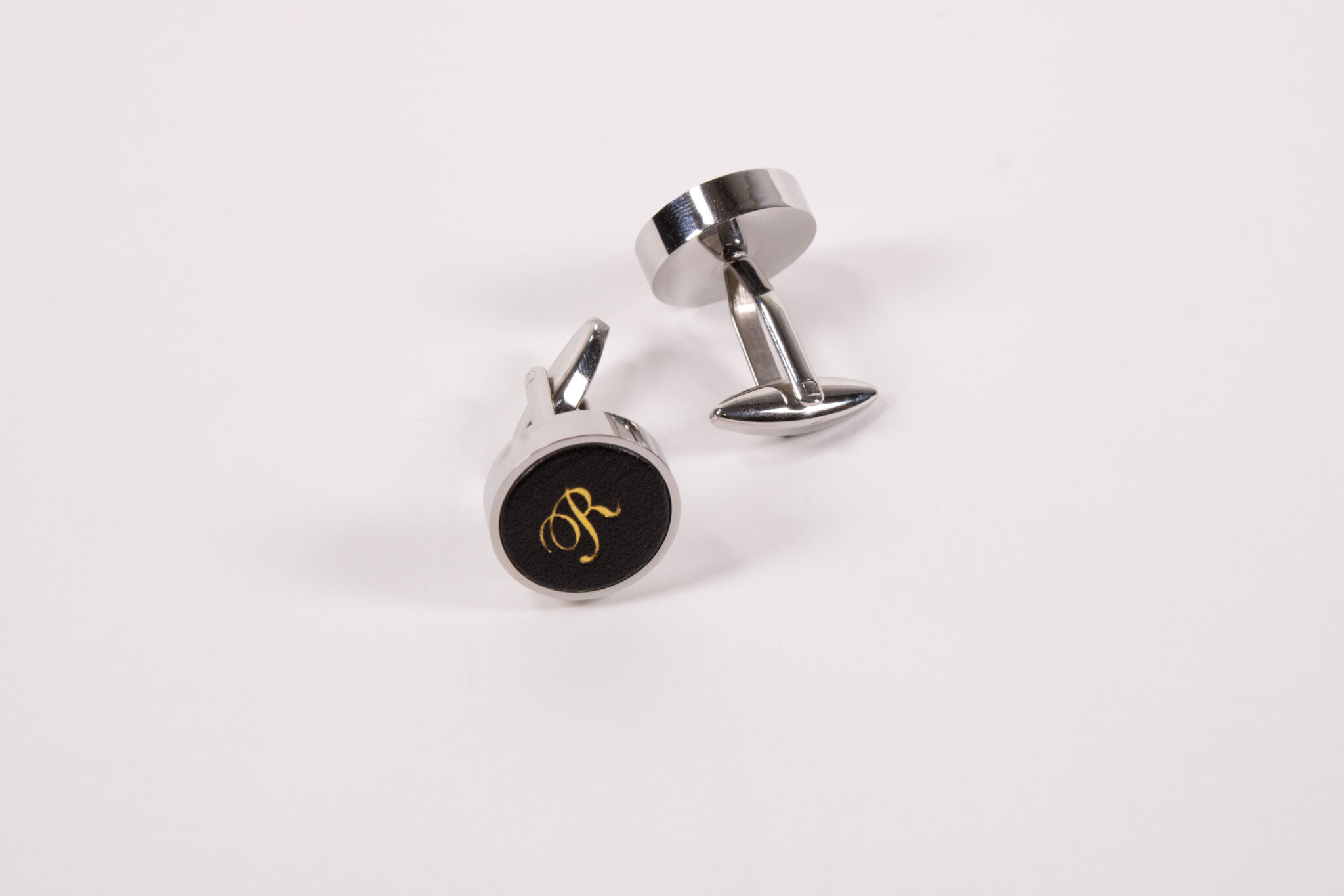 Product image of FredFloris Black personalised custom cufflinks