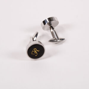 Product image of FredFloris Black personalised custom cufflinks