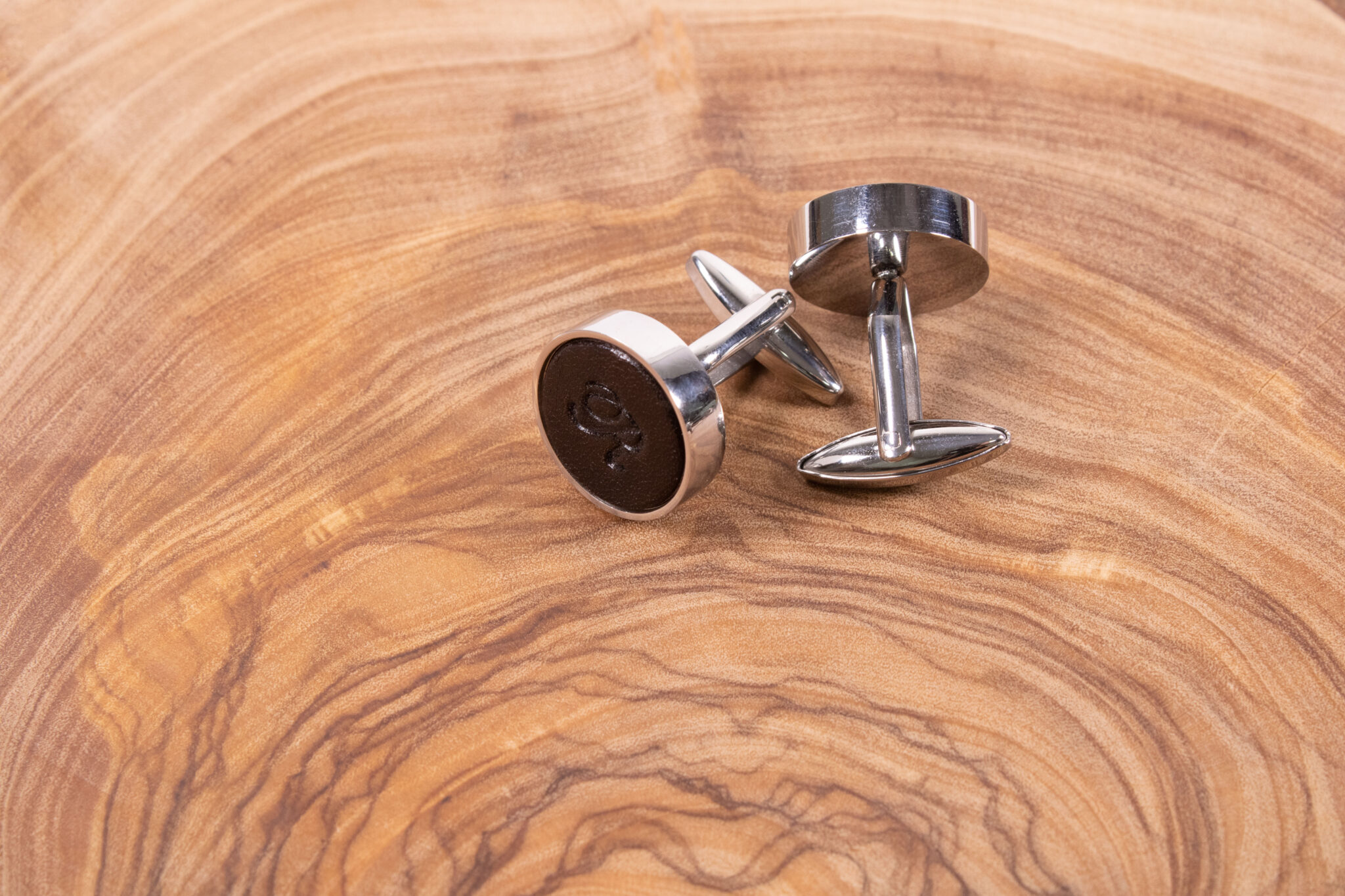 Product image of FredFloris Dark Brown personalised custom cufflinks