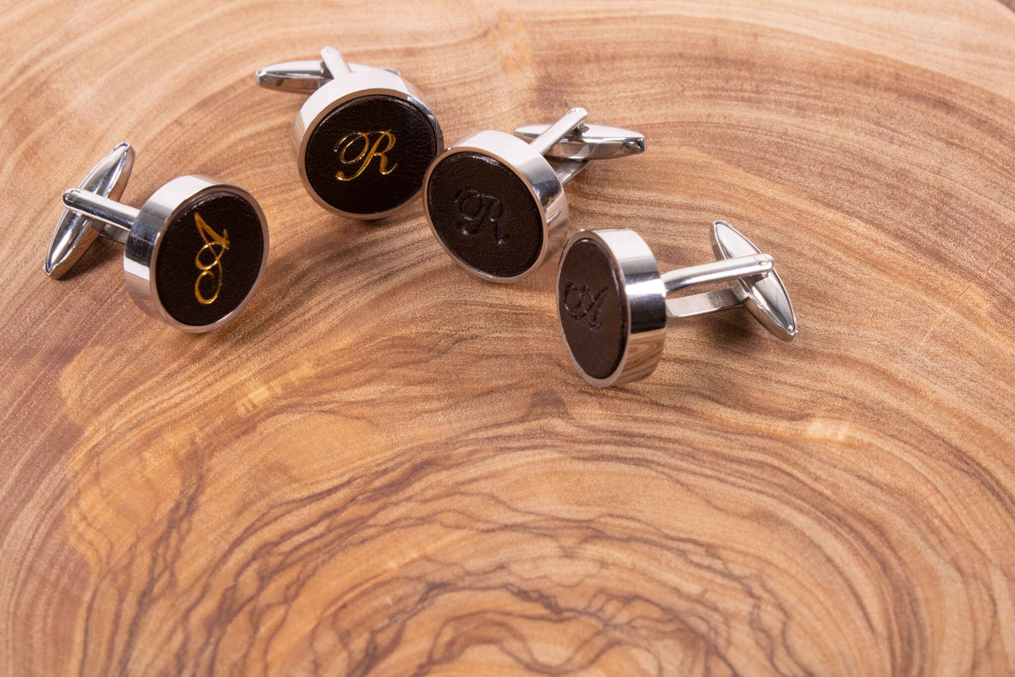 Product image of FredFloris Dark Brown personalised custom cufflinks