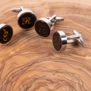 Product image of FredFloris Dark Brown personalised custom cufflinks