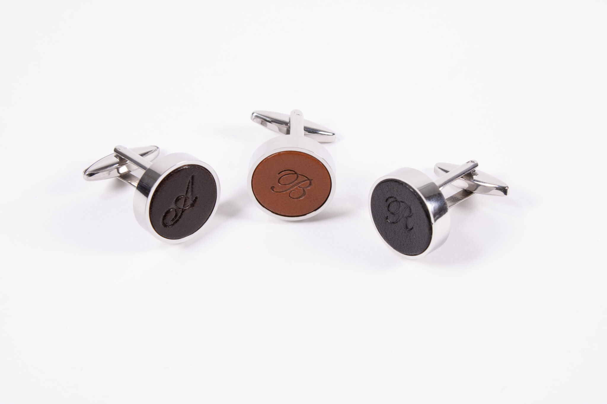 Product image of FredFloris leather shirt cufflinks