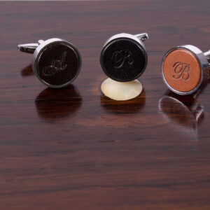 Product image of FredFloris leather shirt cufflinks