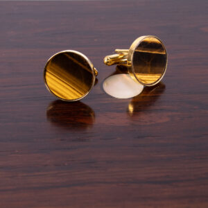 Product image of FredFloris Tigers Eye gemstone cufflinks
