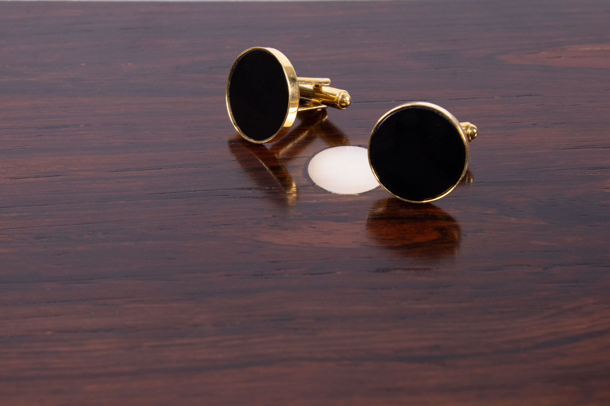 Product image of FredFloris black onyx shirt cufflinks