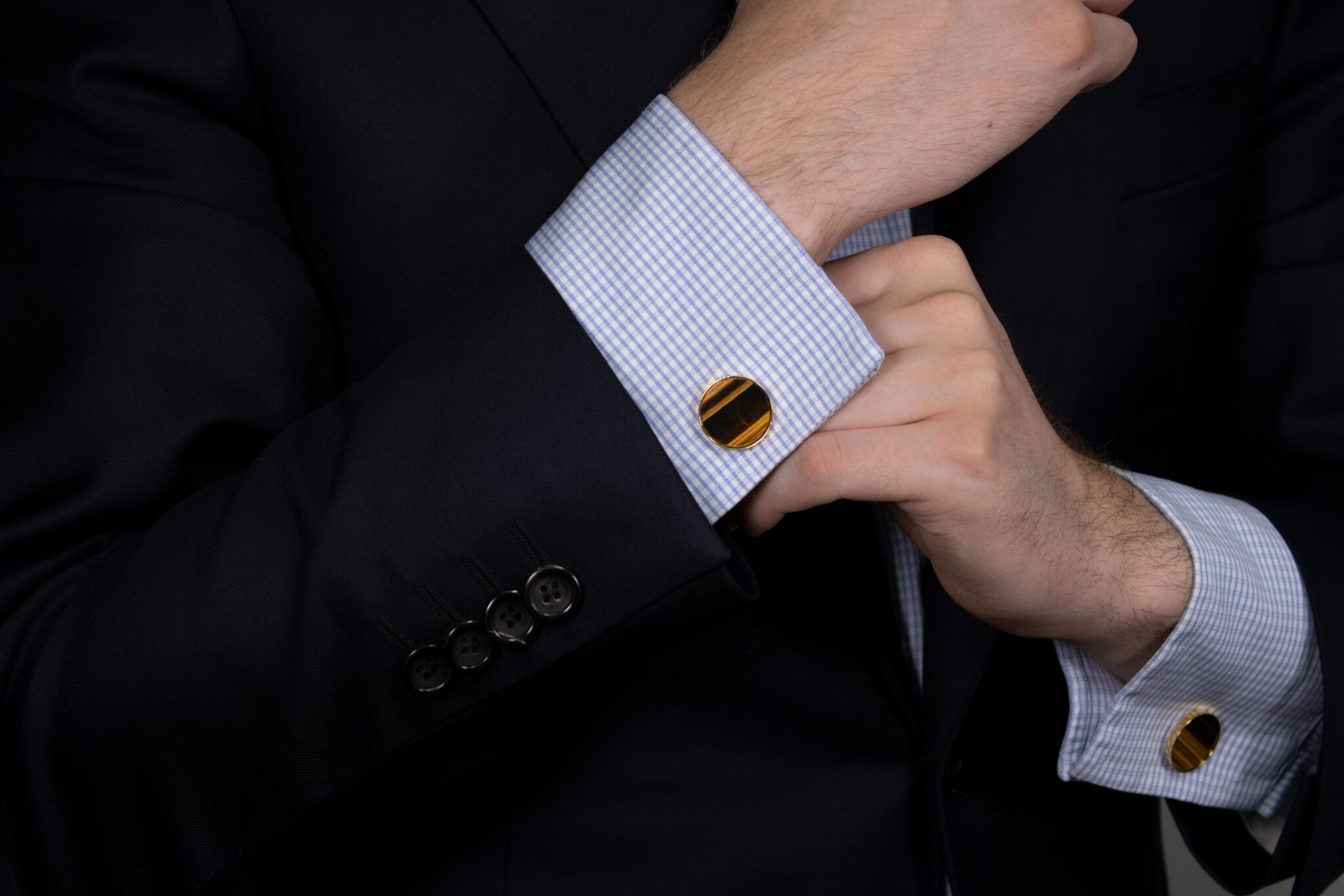 Product image of FredFloris Tigers Eye shirt cufflinks
