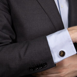 Product image of FredFloris Dark Brown personalised custom cufflinks