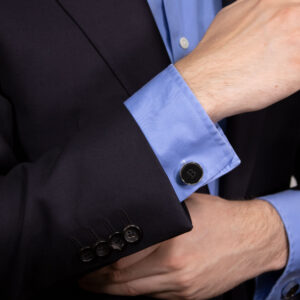 Product image of FredFloris Black personalised custom cufflinks