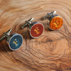 Product image of FredFloris leather shirt cufflinks