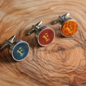 Product image of FredFloris leather shirt cufflinks