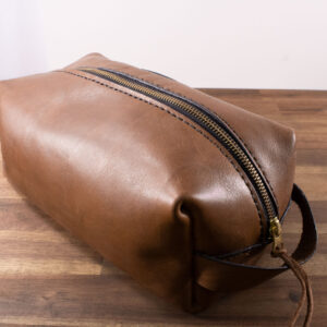 Product image of FredFloris full-grain leather travel dopp kit Toiletry bag