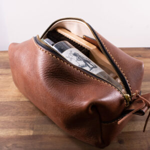 Product image of FredFloris full-grain leather travel dopp kit Toiletry bag