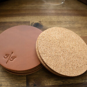 Product image of FredFloris Brown leather drink coasters