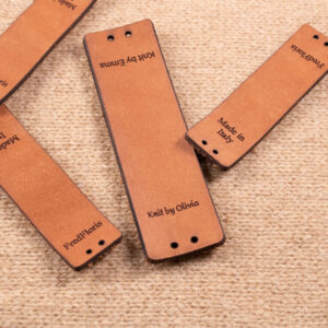 Product image of FredFloris Custom Personalised Leather crochet Labels DIY