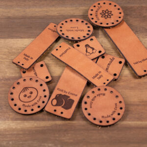 Product image of FredFloris Custom Personalised Leather crochet Labels DIY