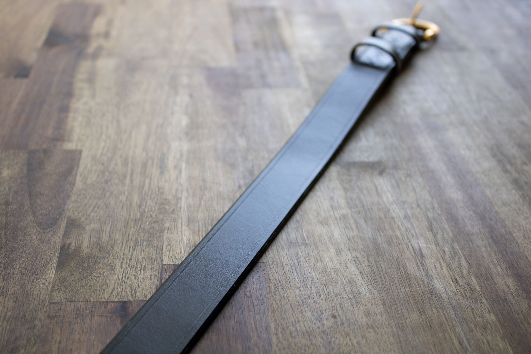 Product image of FredFloris handmade black leather mens belt