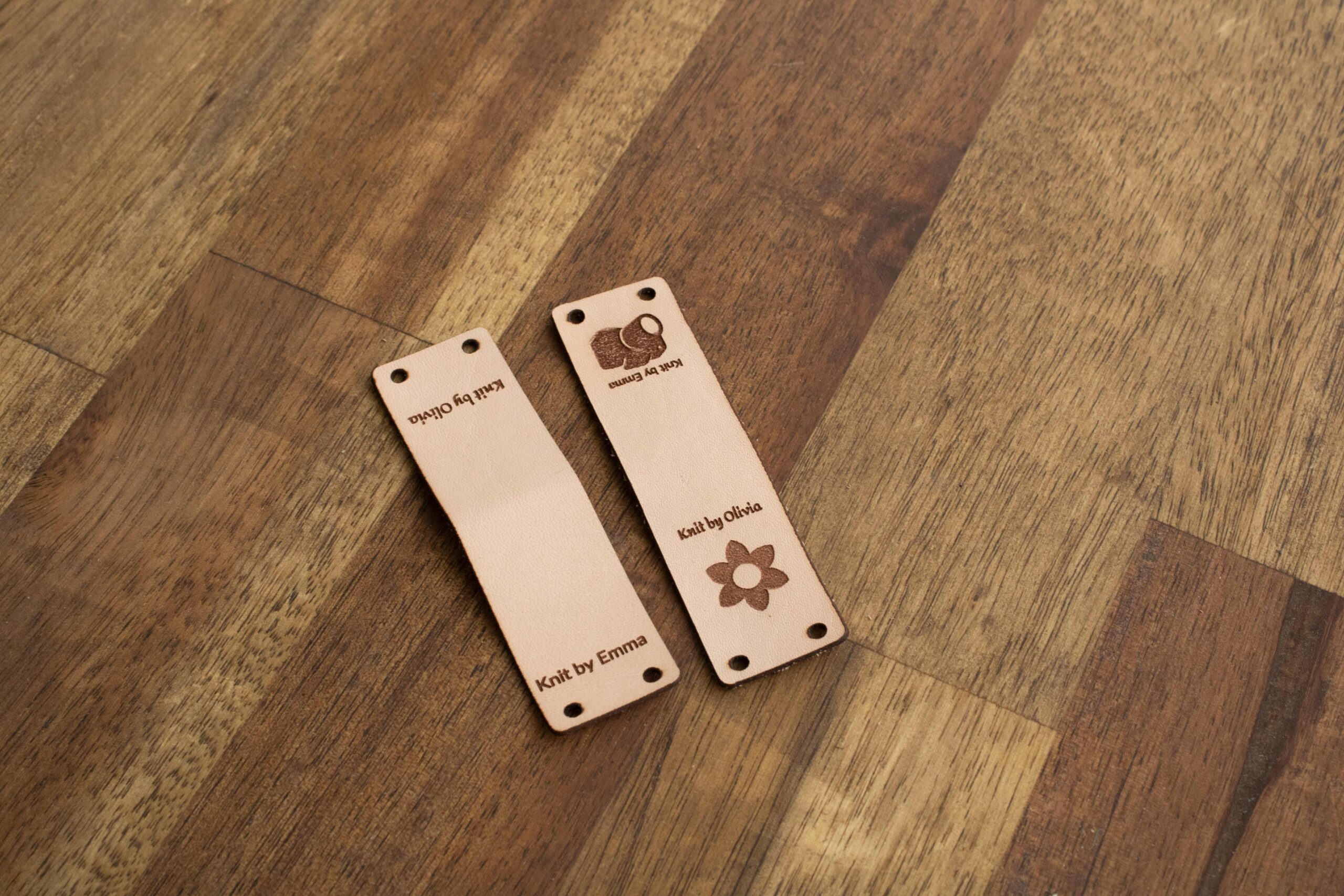 Immagine del prodotto di FredFloris Etichette personalizzate all'uncinetto in pelle fai da te