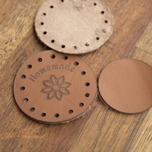 Product image of FredFloris Custom Personalised Leather crochet Labels DIY