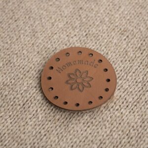 Product image of FredFloris Custom Personalised Leather crochet Labels DIY